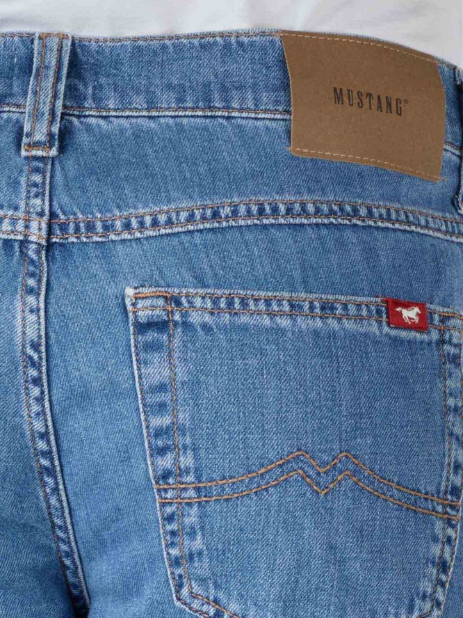 MUSTANG TRAMPER STRAIGHT MĘSKIE SPODNIE JEANSOWE DENIM BLUE 1013975 5000 413