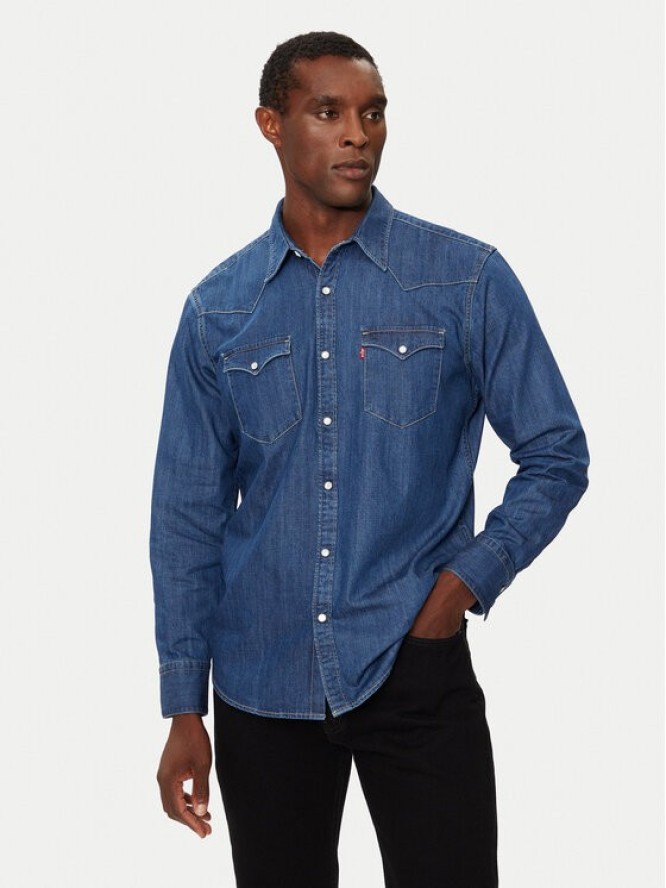 Levi's® Koszula jeansowa Barstow Western 85744-0041 Niebieski Regular Fit