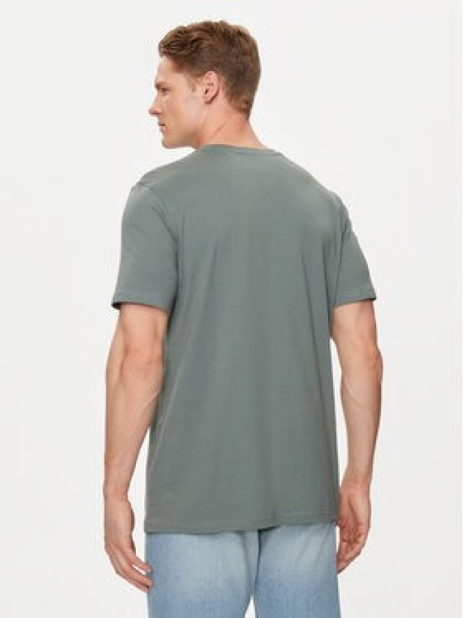 4F T-Shirt 4FWSS24TTSHM1283 Zielony Regular Fit