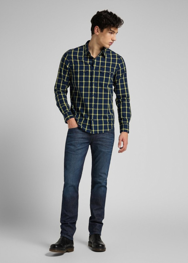 KOSZULA MĘSKA LEE RIDER SHIRT LEMON L856KRQG