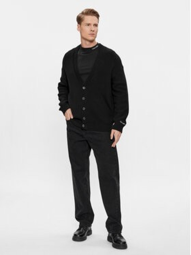 Calvin Klein Jeans Kardigan J30J325066 Czarny Regular Fit