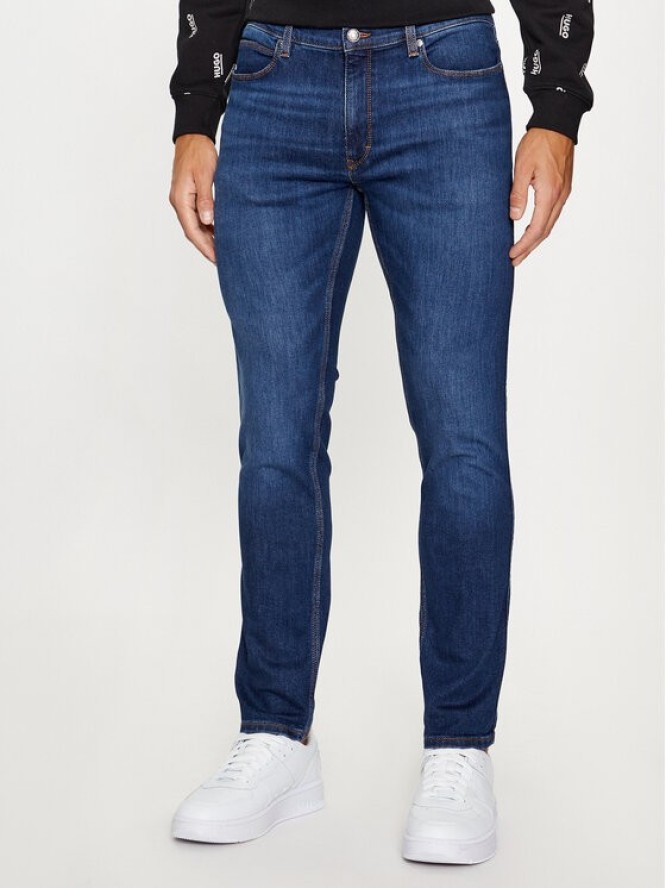 Hugo Jeansy Hugo 734 50493713 Granatowy Extra Slim Fit