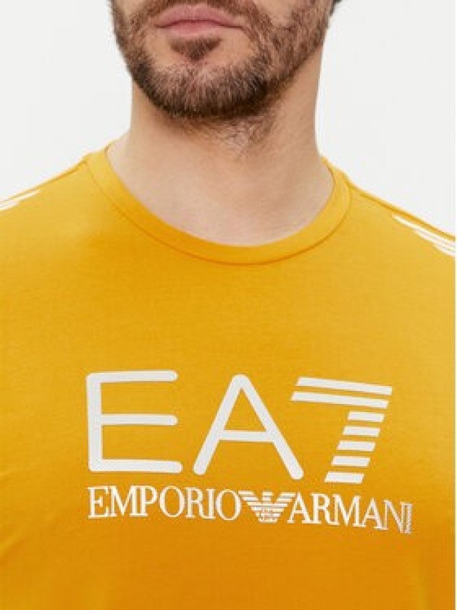 EA7 Emporio Armani T-Shirt 3DPT29 PJULZ 1680 Pomarańczowy Regular Fit