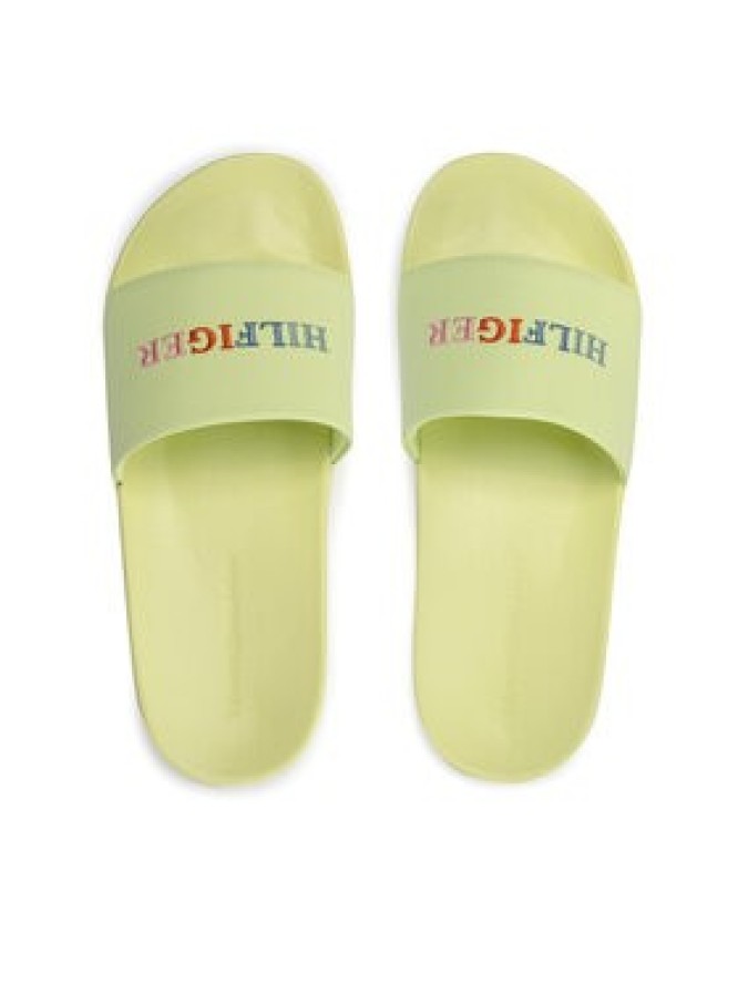 Tommy Hilfiger Klapki Colorful Hilfiger Pool Slide FM0FM04060 Zielony