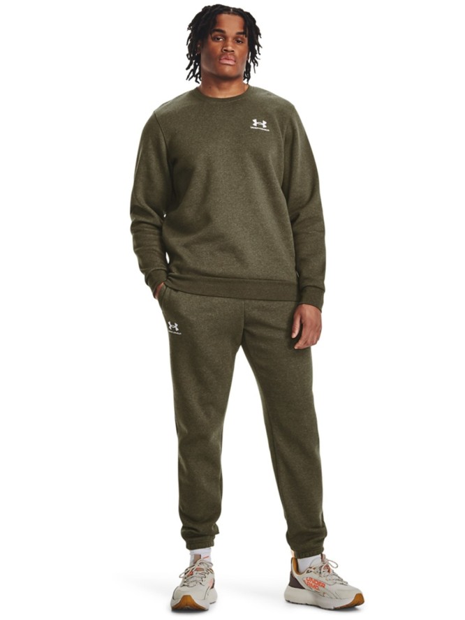 Bluza dresowa męska Under Armour UA Essential Fleece Crew - khaki