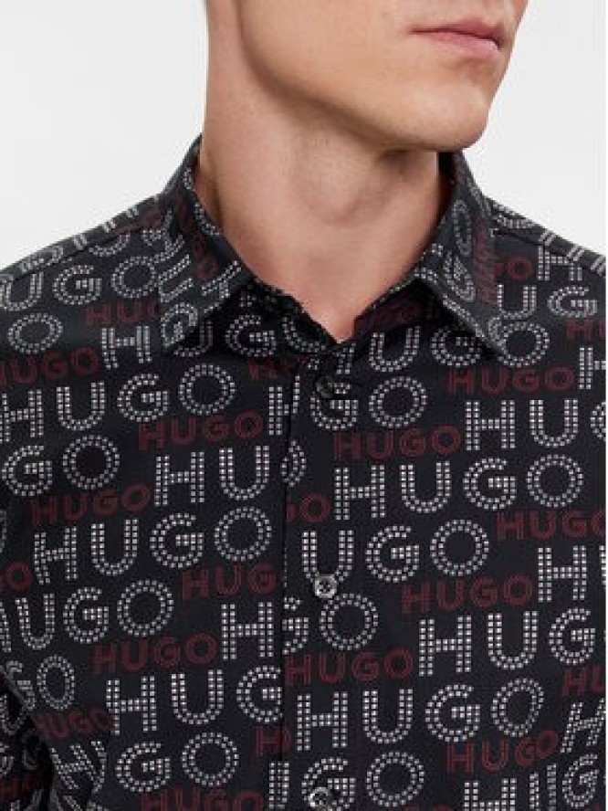 Hugo Koszula Emero 50508663 Czarny Relaxed Fit