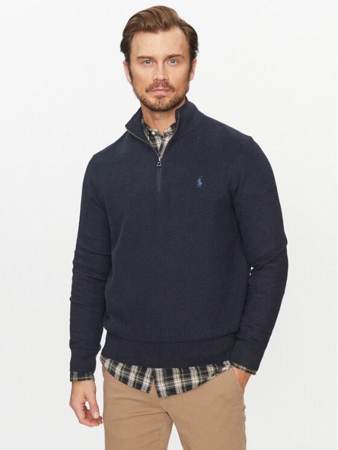 Polo Ralph Lauren Sweter 710932304001 Granatowy Regular Fit