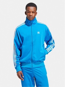 adidas Bluza adicolor Classics IJ7059 Niebieski Loose Fit