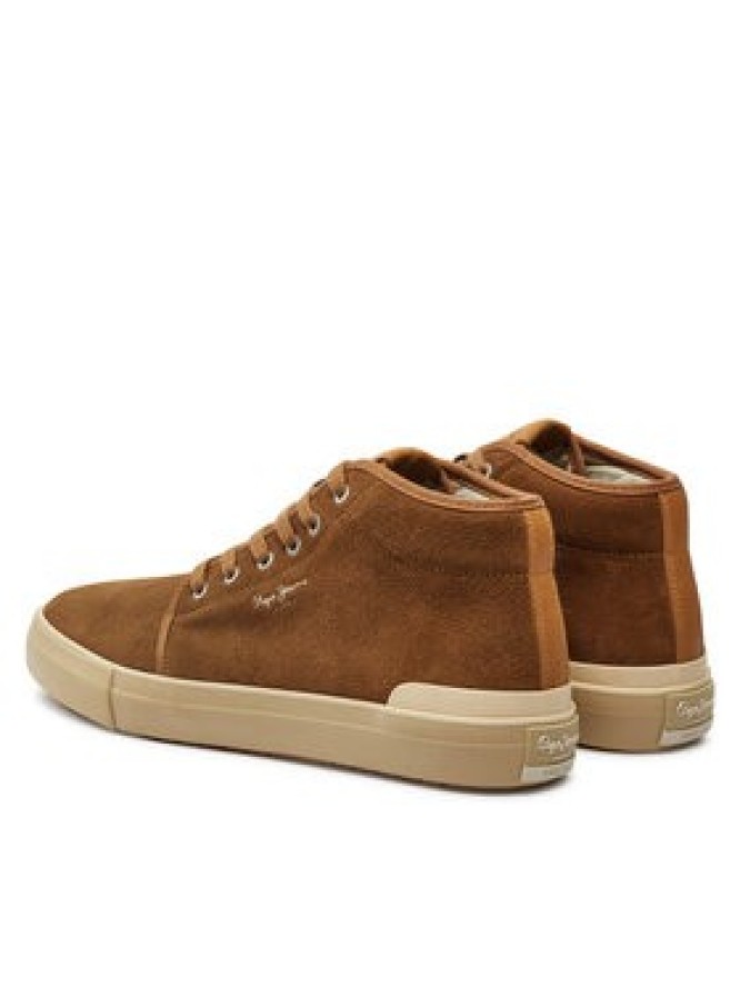 Pepe Jeans Sneakersy Ben Top PMS31051 Brązowy