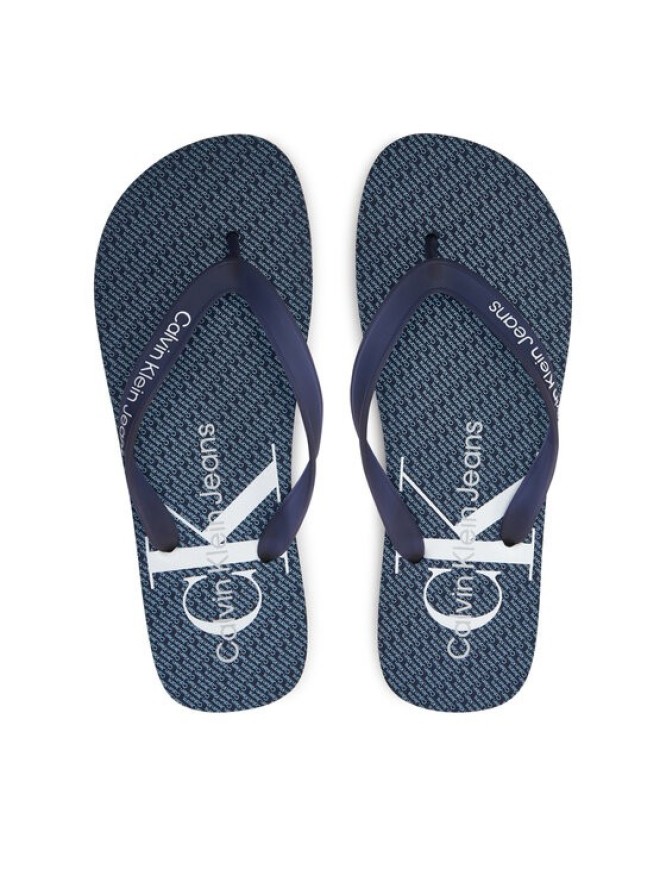 Calvin Klein Jeans Japonki Beach Sandal Glossy YM0YM00952 Granatowy