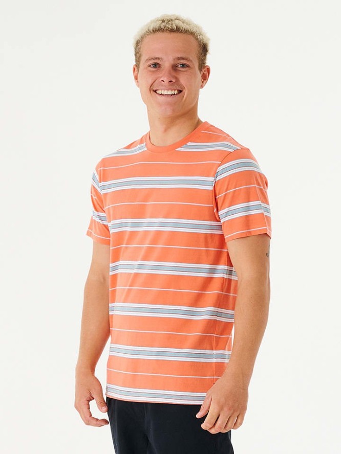 Rip Curl Koszulka "Surf Revival" w kolorze pomarańczowym ze wzorem rozmiar: S