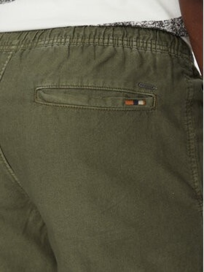 INDICODE Szorty materiałowe Wamo 70-728 Zielony Slim Fit