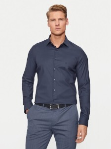 Calvin Klein Koszula K10K113182 Granatowy Slim Fit