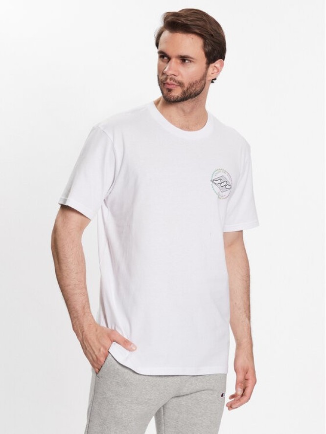 Billabong T-Shirt Rotor Diamond ABYZT01695 Biały Regular Fit