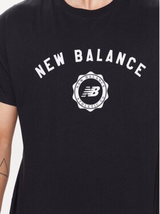 New Balance T-Shirt MT31904 Czarny Relaxed Fit