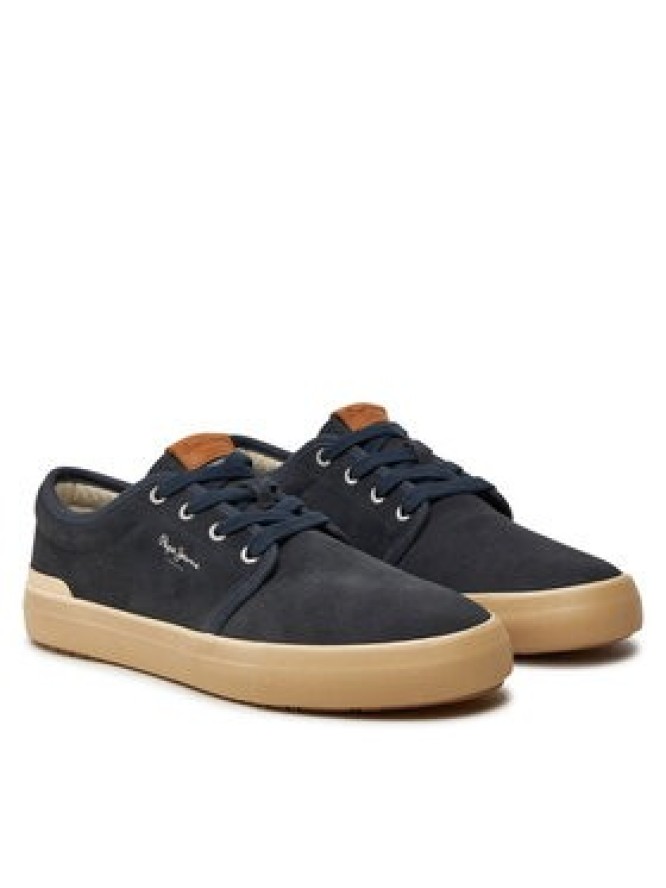 Pepe Jeans Sneakersy Ben Low PMS31071 Granatowy