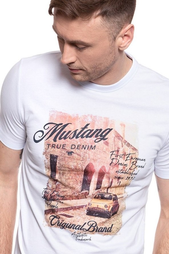 MĘSKI T-SHIRT MUSTANG Alex C Print 1009049 2045