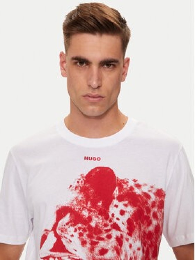 Hugo T-Shirt Dikobra 50519013 Biały Regular Fit