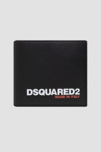 DSQUARED2 Czarny portfel skórzany