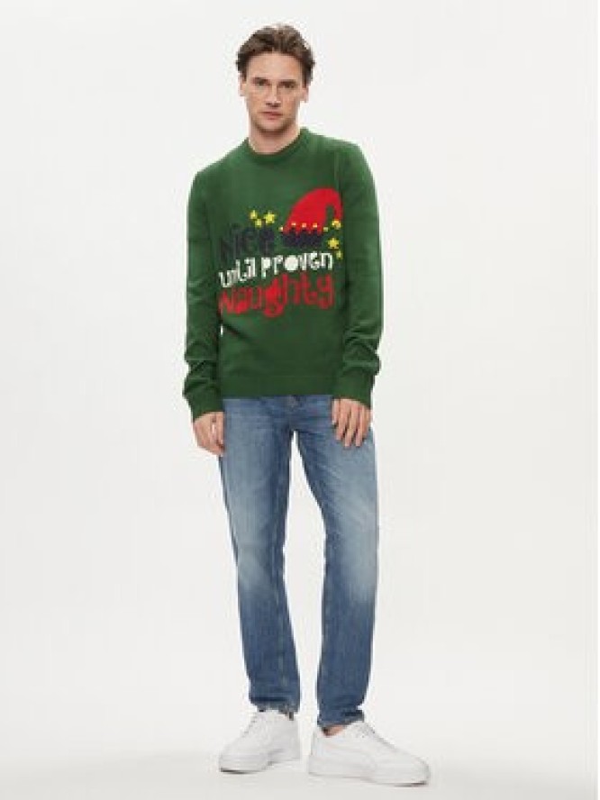 Only & Sons Sweter Xmas 22023350 Zielony Regular Fit