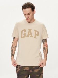 Gap T-Shirt 856659-08 Beżowy Regular Fit