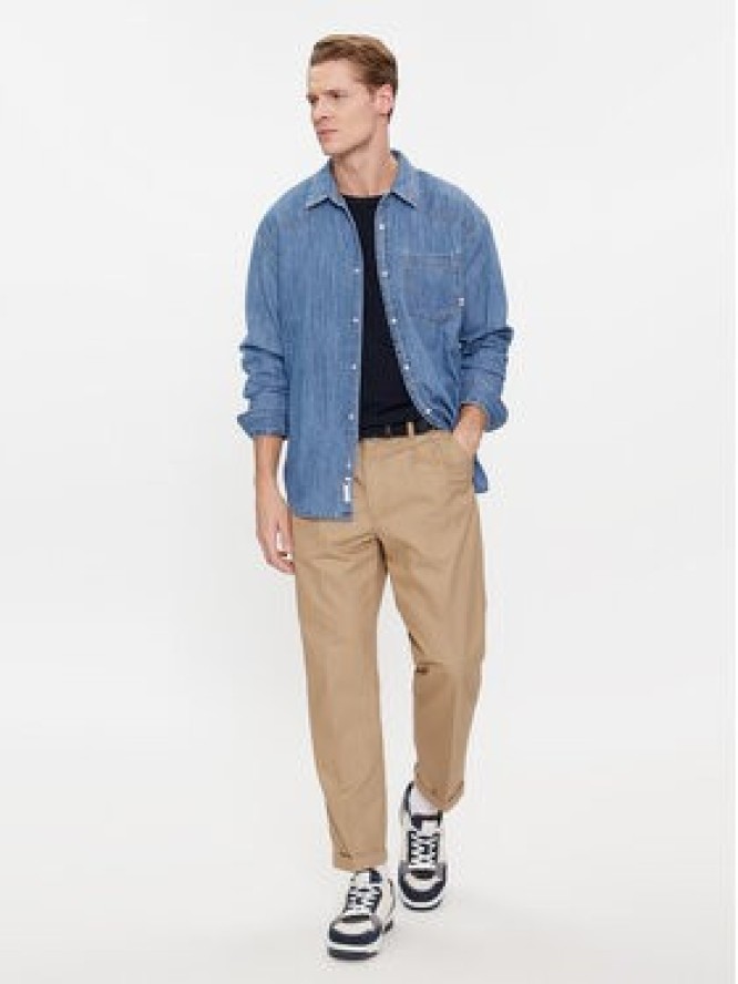Tommy Jeans Koszula jeansowa Western DM0DM18330 Niebieski Relaxed Fit