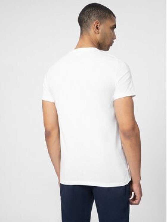 4F T-Shirt 4FSS23TTSHM311 Biały Regular Fit