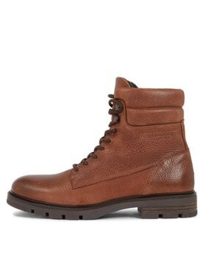 Tommy Hilfiger Trapery Warm Padded Hilfiger Lth Boot FM0FM04802 Brązowy