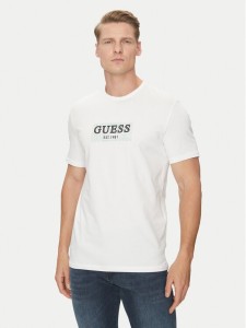 Guess T-Shirt M2YI24 J1314 Biały Slim Fit