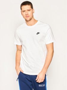 Nike T-Shirt Sportswear Club AR4997 Biały Standard Fit