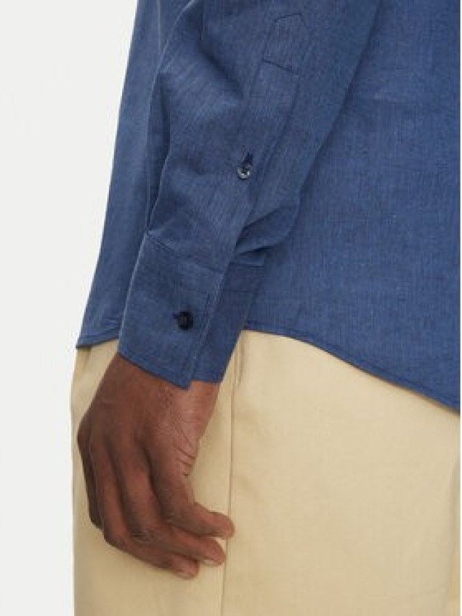 KARL LAGERFELD Koszula 605035 552627 Granatowy Regular Fit