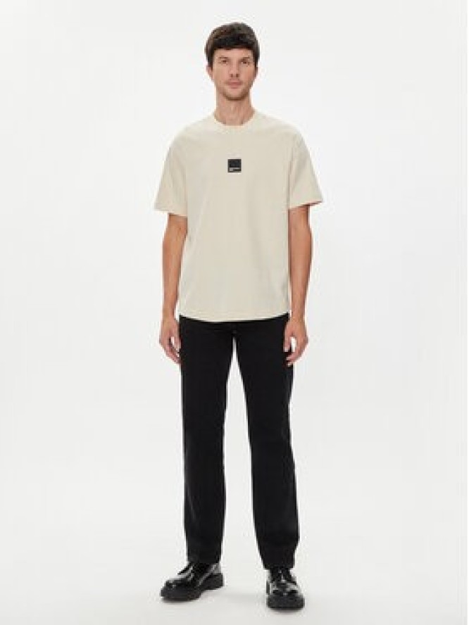 Karl Lagerfeld Jeans T-Shirt 245D1705 Beżowy Regular Fit