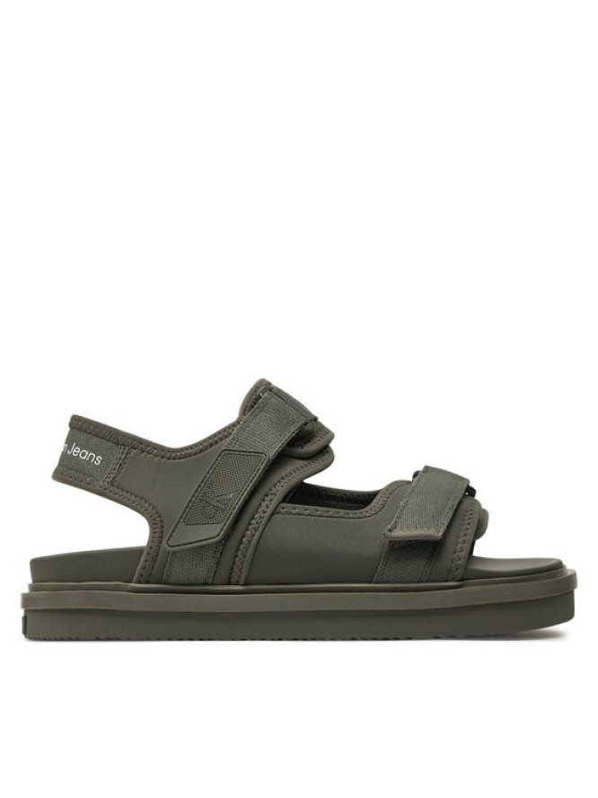 Calvin Klein Jeans Sandały Sandal Velcro Np In Mr YM0YM00940 Zielony