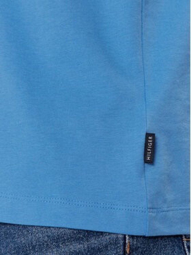 Tommy Hilfiger T-Shirt Track Graphic MW0MW34429 Niebieski Regular Fit