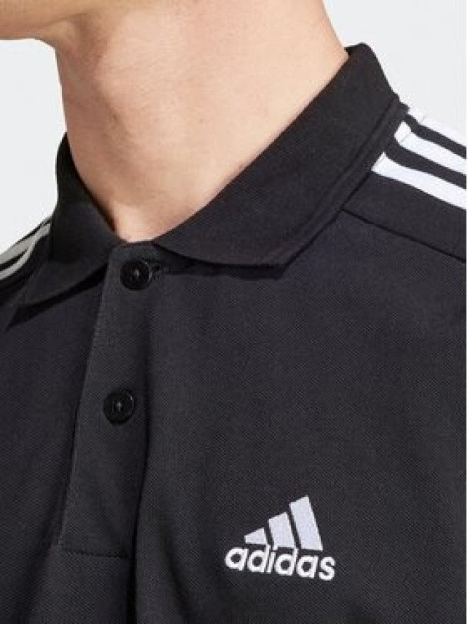 adidas Polo Essentials Piqué Embroidered Small Logo 3-Stripes Polo Shirt IC9310 Czarny Regular Fit