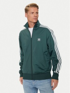 adidas Bluza adicolor Classics Firebird IY9892 Zielony Loose Fit