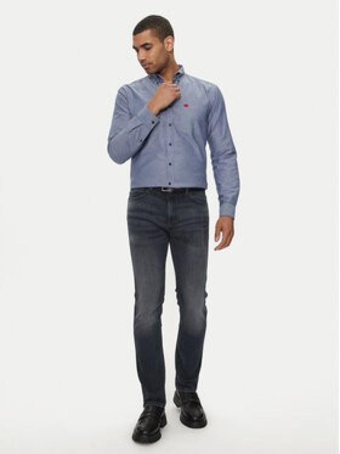 Hugo Koszula Evito 50479302 Granatowy Slim Fit