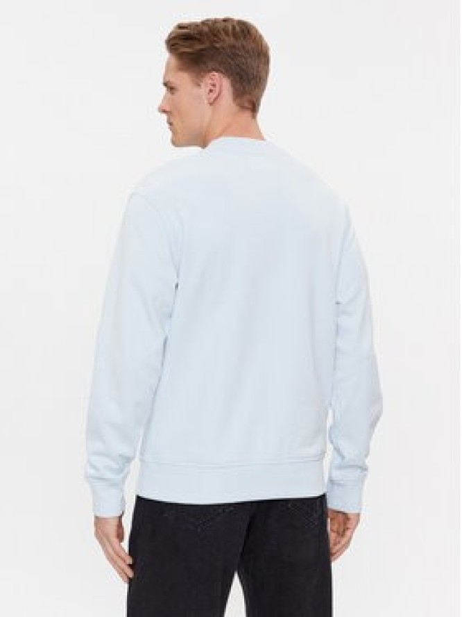 Calvin Klein Jeans Bluza Logo Repeat J30J324624 Błękitny Regular Fit
