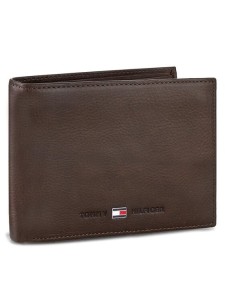 Tommy Hilfiger Duży Portfel Męski Johnson Cc Flap And Coin Pocket AM0AM00660/82566 Brązowy