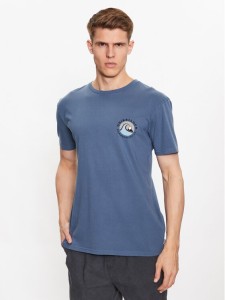 Quiksilver T-Shirt Qs Bubble Stamp EQYZT07258 Niebieski Regular Fit