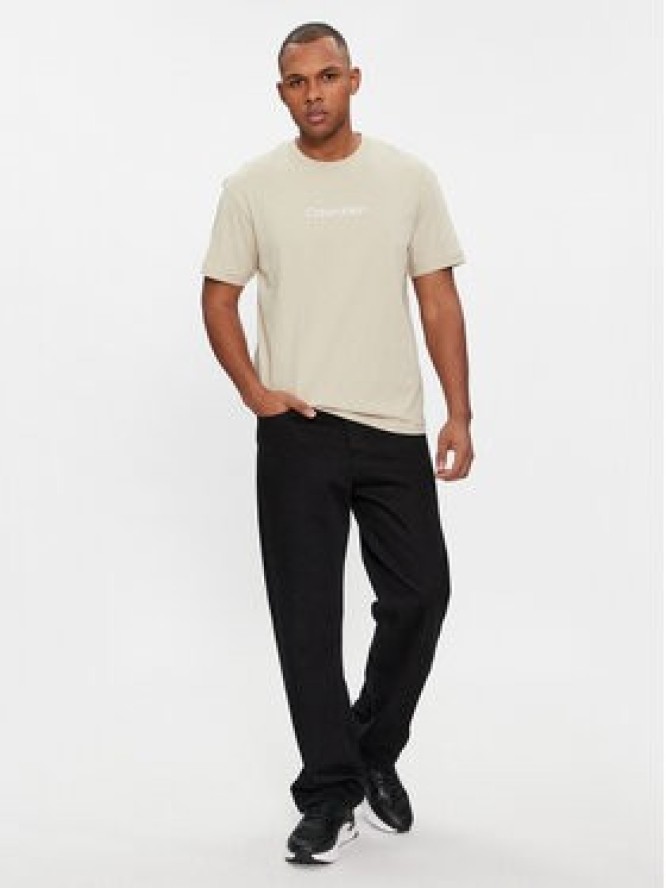 Calvin Klein T-Shirt Hero K10K111346 Beżowy Regular Fit