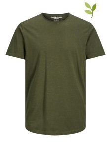 Jack & Jones Koszulka "Basher" w kolorze khaki rozmiar: S