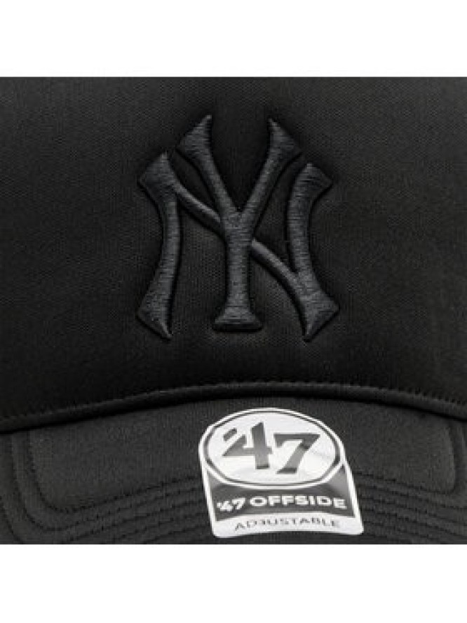 47 Brand Czapka z daszkiem Mlb New York Yankees Tri Tone Foam ’47 Offside Dt B-TRTFM17KPP-BK Czarny