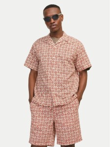 Jack&Jones Koszula Jorluke 12255206 Brązowy Relaxed Fit