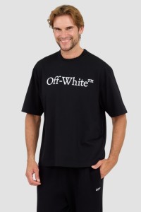 OFF-WHITE Czarny t-shirt Big Bookish Skate