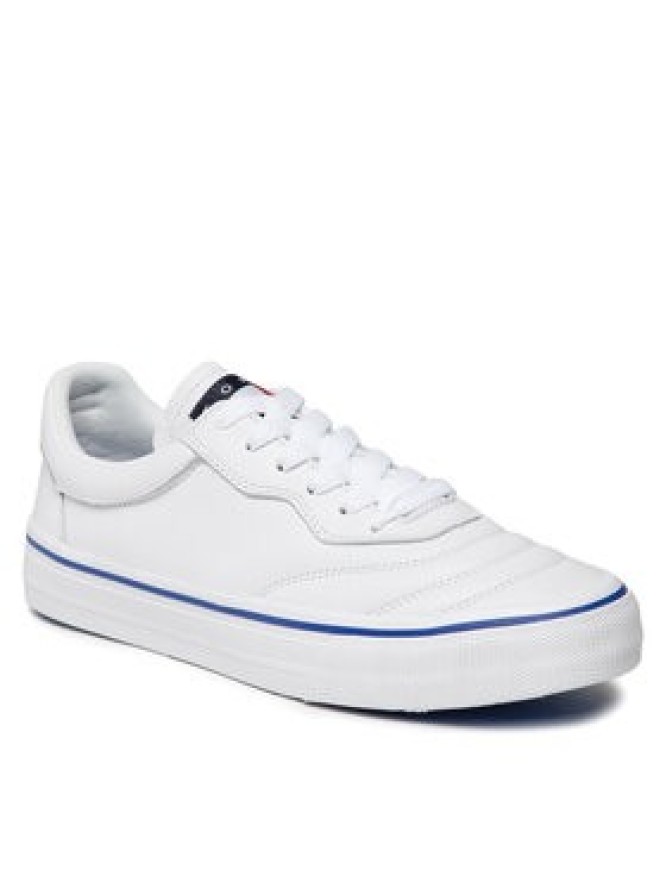 Tommy Jeans Tenisówki Leather Soccer Vulc EM0EM01026 Biały