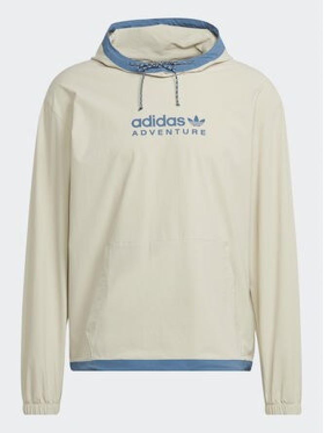 adidas Bluza Adventure Trail HK4985 Écru Relaxed Fit