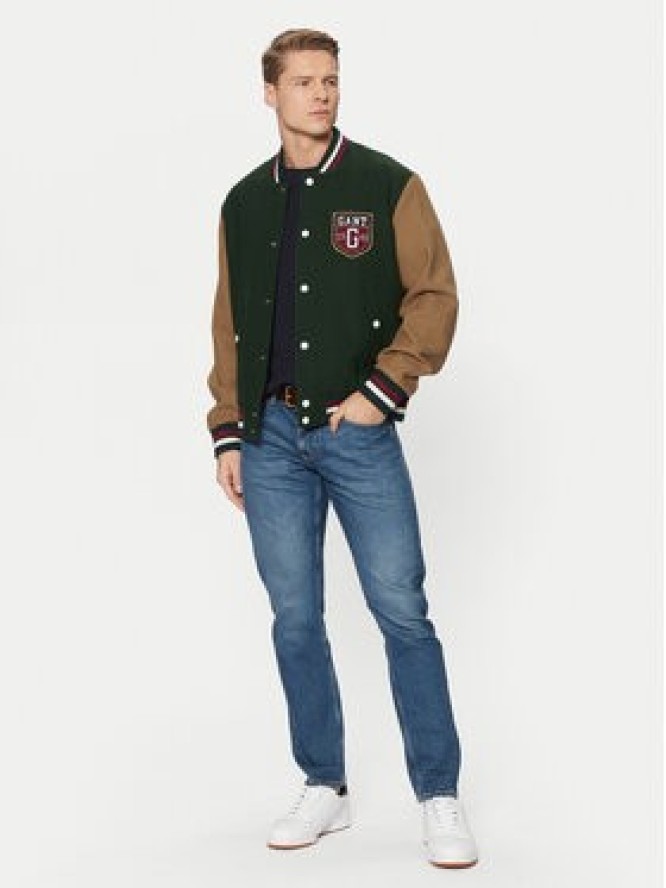 Gant Kurtka bomber Varsity 7006483 Zielony Regular Fit