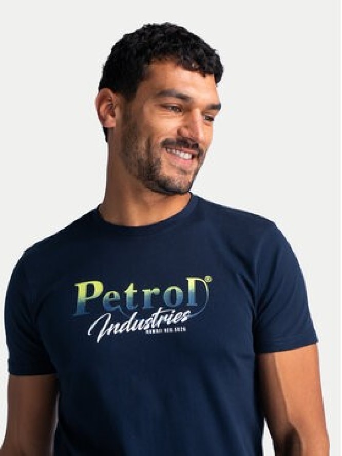 Petrol Industries T-Shirt M-1040-TSR634 Granatowy Regular Fit