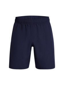 Spodenki treningowe męskie Under Armour UA Tech Woven Wordmark Short - granatowe